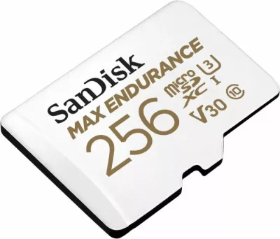 Kartelë memorje microSDXC SanDisk MAX ENDURANCE SDSQQVR-256G-GN6IA 256GB, U3/V30, Class 10, me adapter SD