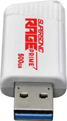 USB flash drive PATRIOT Supersonic Rage Prime 500GB USB 3.2 Gen 2 deri 600MB/s e bardhë