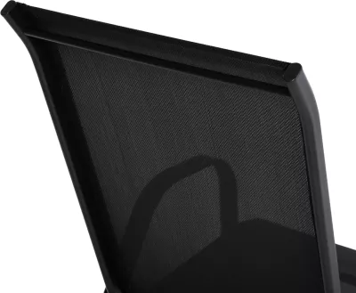 Karrige për jashtë LEON FH5000.03, metal i zi-tekstilene e zezë, 55x77x95H cm