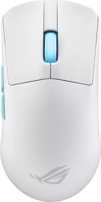 Maus gaming, Asus ROG Harpe Ace Aim Lab Edition 90MP02W0-BMUA10, me kabllo dhe me bateri, USB Type-C, e bardhë
