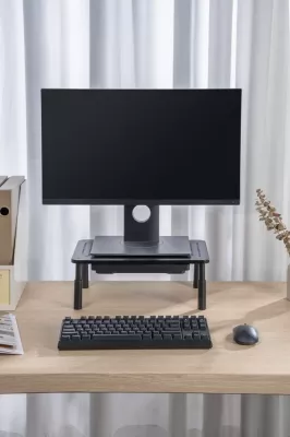 Mbajtëse monitori Gembird MS-TABLE-D-01 me sirtar, e zezë