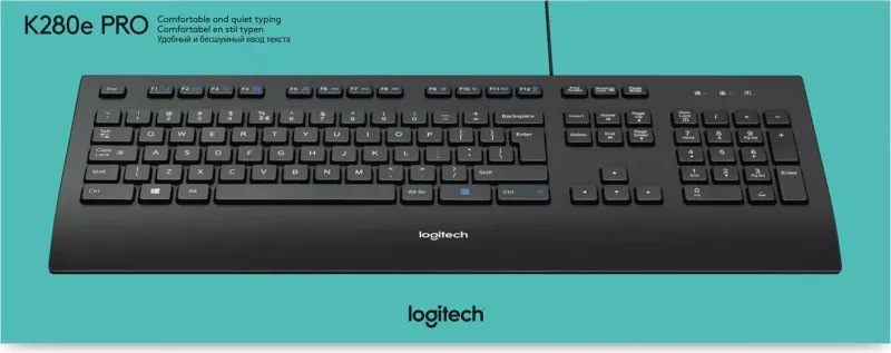 Tastierë Logitech K280e për Biznes, e Zezë