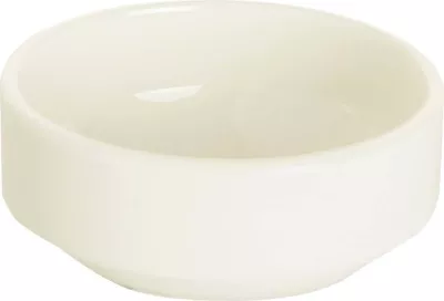 Tas porcelani Fine Dine Crema 90 ml, stackable, set 6 copë, krem