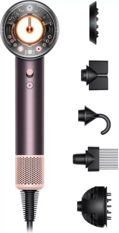 Tharëse flokësh Dyson Supersonic Nural, 1600W, 5 aksesorë, ngjyrë vjollcë/jaspis