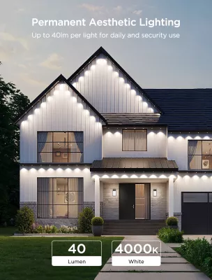 Drita LED të jashtme Govee Permanent Outdoor Lights 2 30 m RGBIC Wi‑Fi/Bluetooth IP67, shumëngjyrëshe
