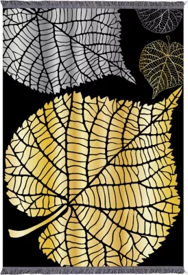 Tepih për dhomë ndeje me thekë, Josiane FH7723.39, gjethe, 180x280 cm
