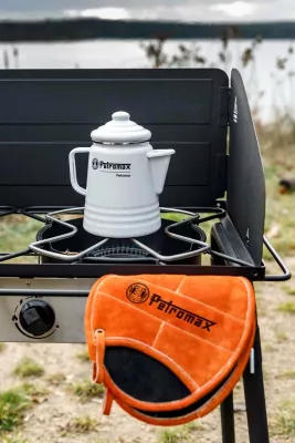 Doreza kuzhine Petromax Aramid Pro 300, rezistente ndaj nxehtësisë, 2 copë, portokalli-kafe