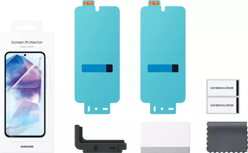 Mbështjellës ekrani Samsung Galaxy A55, rezistent ndaj gërvishtjeve, transparent