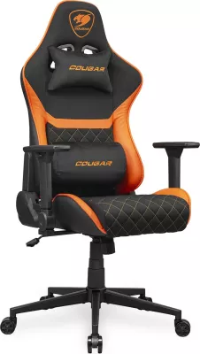 Karrige gaming Cougar Armor One V2 F, PVC/Stof, e zezë/portokalli