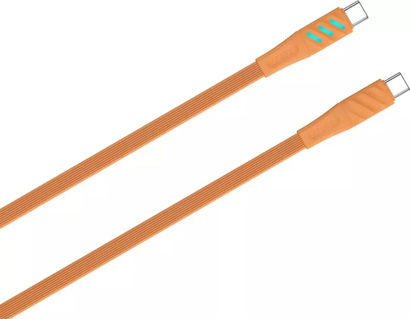 Kabëll karikimi Havit CB6254, Type-C, Portokalli