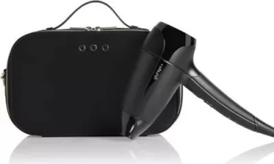Tharëse flokësh ghd Flight+, i zi