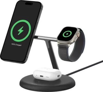 Karikues Belkin Boost Charge Pro MagSafe 3in1, 15W, Zi