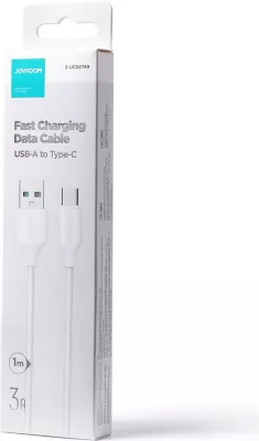Kabllo Joyroom Long-Lasting Series A9 USB-A / USB-C, 1m, 3A, Bardhë