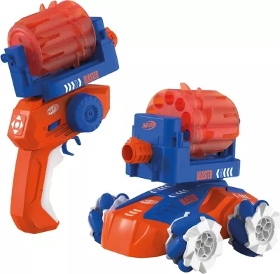 Makine me telekomandë Carrera RC Action Nerf Blaster, 2.4GHz, elektrike, blu/kuqe