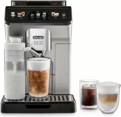 Aparat kafeje automatik DeLonghi Eletta Explore ECAM450.65.S 1450W 19 bar 1.8L, argjendtë