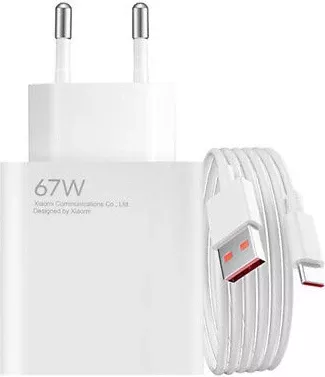 Karikues shtëpie Xiaomi MDY-12-EH 67W USB-A me kabllo USB-A në USB-C 6A, i bardhë (EU blister)