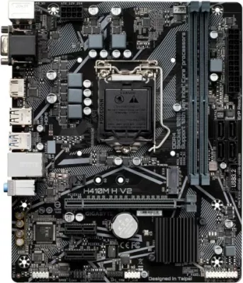 Pllakë amë Gigabyte H410M H V2, Socket LGA 1200, ATX, bronzë