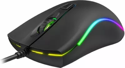 Maus HAVIT HV-MS72 USB optik me kabllo, 800-1200 DPI, RGB, i zi