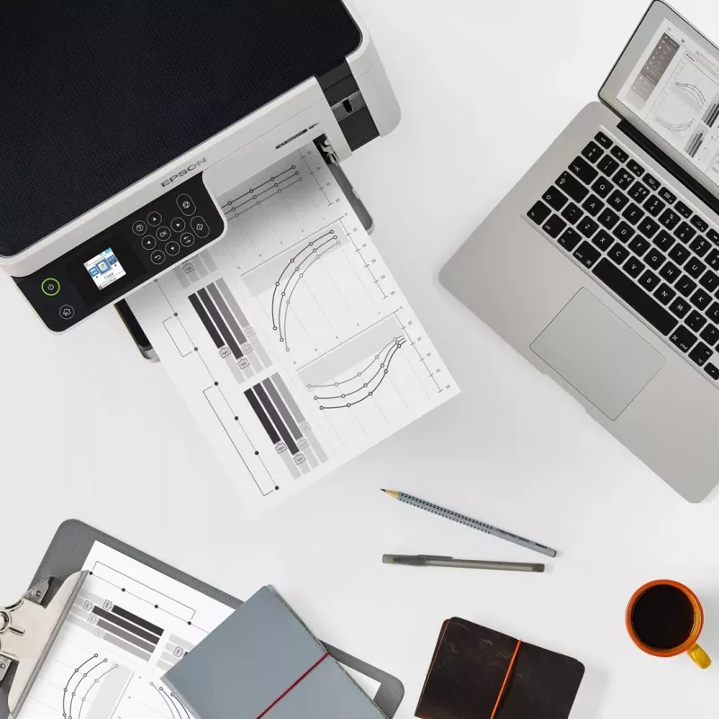 Printer Epson EcoTank M2120, Inkjet, Wi-Fi, Bardhë