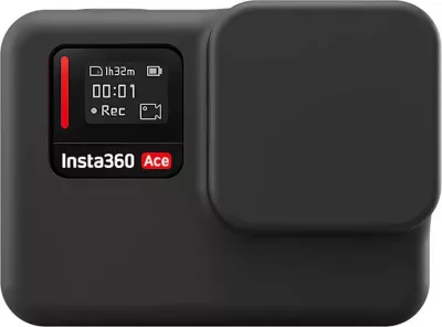 Mbështjellës silikoni TELESIN S6-PTC-02 për Insta360 Ace Pro, Zi