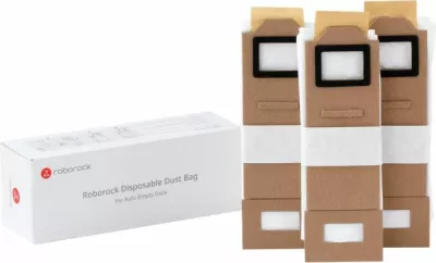 Qese pluhuri Roborock për dok vetë-zbrazës S7/S7MaxV+, Onyx, 3 copë