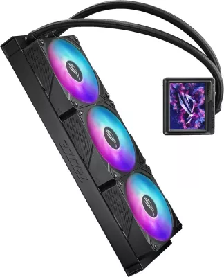Kasë ftohje me ujë ASUS ROG Ryujin III 360 ARGB Extreme, 3x12 cm, Ekran LCD, Zezë