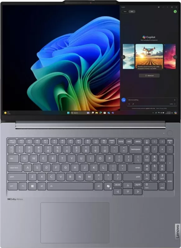 Laptop Lenovo ThinkBook 16 G7 QOY, 16", Qualcomm Snapdragon, 32 GB RAM, 512 GB SSD, hiri