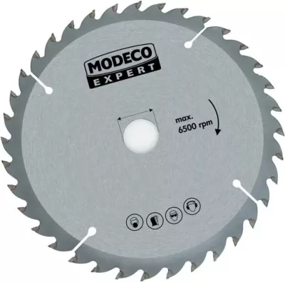 Disk për sharrë rrethore Modeco MN-65-870 450x30mm 60 dhëmbë, trashësi 4.0mm, me unaza reduktuese 20/16mm