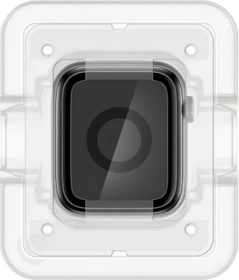 Mbrojtës ekrani Spigen ProFlex EZ Fit Hybrid Glass për Apple Watch 4/5/6/SE 44mm, 2 copë, Zi