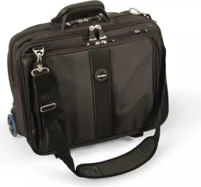 Çantë laptopi Kensington Contour 17 inç, me rrota, e zezë