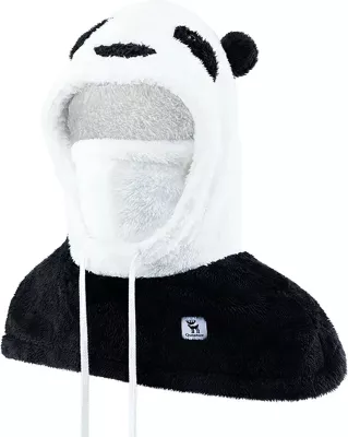 Balaklavë ski Qunature Panda, për fëmijë/të rritur, M, e zezë/e bardhë