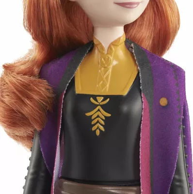 Kukull Mattel HLW50 Disney Frozen Anna 32 cm shumëngjyrëshe