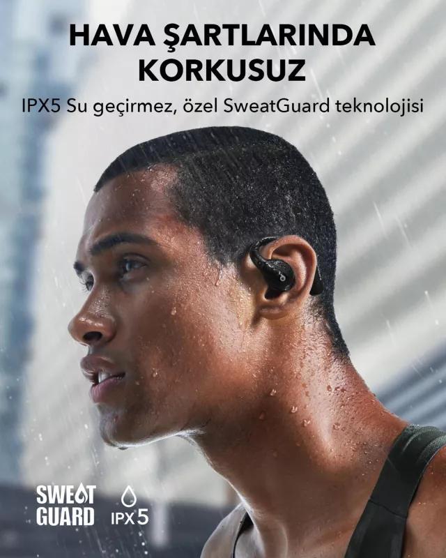 Kufje Anker Soundcore AeroFit Pro Biae, të bardha