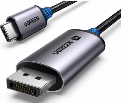 kabl USB-C në DisplayPort UGREEN 25839, DP 1.4, 8K@60Hz / 4K@240Hz, 3 m, gri