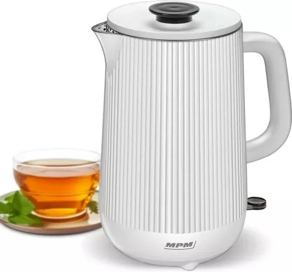 Ibrik elektrik MPM MCZ-115, 1.5 L, 1800 W, Bardhë