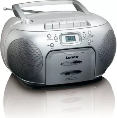 Boombox Lenco SCD-420, kasetofon, radio FM/AM, argjend