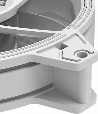 Ventilator kasë PC Modecom Volcano Apex 120 ARGB (FAN-APEX-120S-ARGB-200) 120mm PWM 4-pin, i bardhë, 1 copë