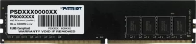 RAM Memorje Patriot Signature PSD416G32002 16GB DDR4 3200MHz CL22 1x16GB UDIMM, e zezë