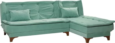 Kënd-sofë krevati Atelier del Sofa, kënd i djathtë, ngjyrë deti e gjelbër