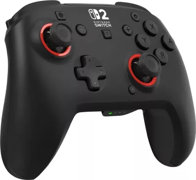 Kontroller lojërash wireless Turtle Beach Rematch për Nintendo Switch 2, bateri e rikarikueshme deri 40 orë, i zi