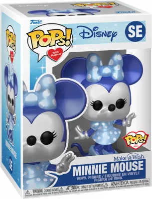 Figurinë vinili Funko Pop Disney M.A.WISH Minnie Mouse Metallic, blu/argjendtë