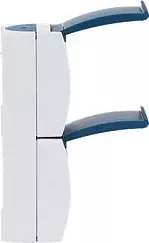 Prizë dyfishe BUSCH-JAEGER 2084-0-0701, Schuko CEE 7/3, IP44, 16A/250V, blu/bardhë