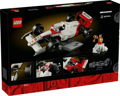 Set ndërtimi LEGO McLaren MP4/4 & Ayrton Senna, 693 pjesë, shumëngjyrësh