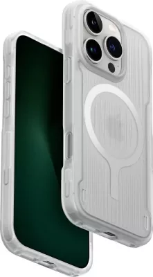 Mbështjellës UNIQ Combat Active Magclick Charging për iPhone 16 Pro, Bardhë