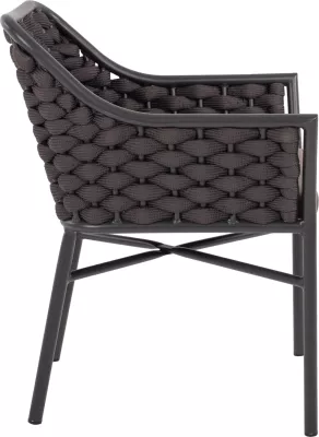 Karrige alumini me litar, ngjyrë gri, FH5858.01, 56x58x76 cm