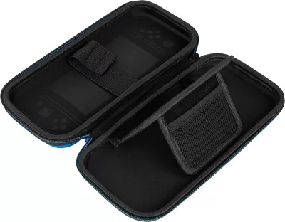 Kasë udhëtimi për Nintendo Switch PDP Deluxe Travel Case The Legend of Zelda, me stand të integrum, për Switch/Lite/OLED, Hyrule Blue