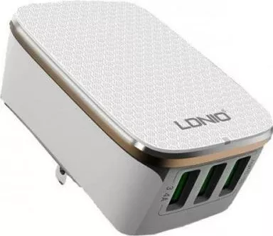 Adapter udhëtimi LDNIO A3304, universal EU/AU/UK/US, 3x USB, 5V/3.4A, 17W, i bardhë
