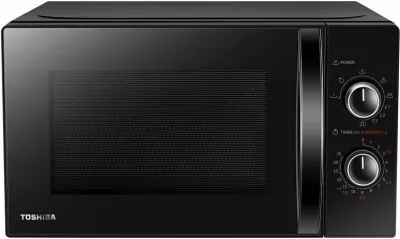 Furrë me mikrovalë me grill Toshiba MW2 MG20PBK 20L 800W/1000W, e zezë
