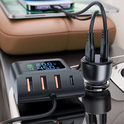 Karikues makine Acefast B11, 138W, 6 porta USB-A/USB-C, i zi