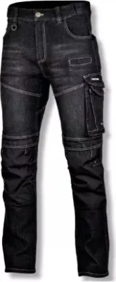 Pantallona pune slim fit LAHTI PRO L4051702, madhësi M, 12 xhepa, të zeza